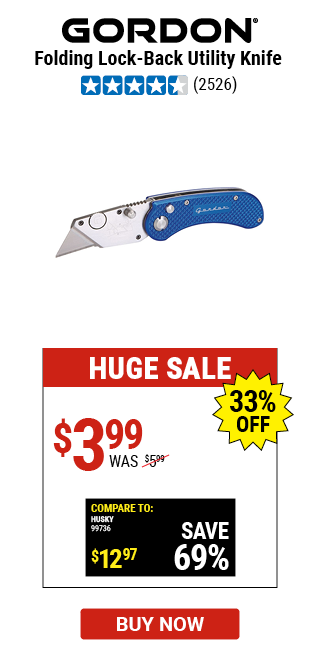 Folding Lock-Back Utility Knife