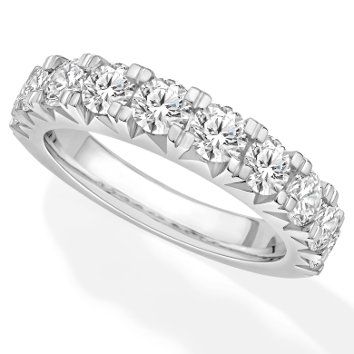 Diamond Anniversary Ring 2 ct tw 10K White Gold