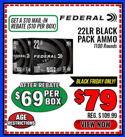 Federal 22LR Black Pack Ammo