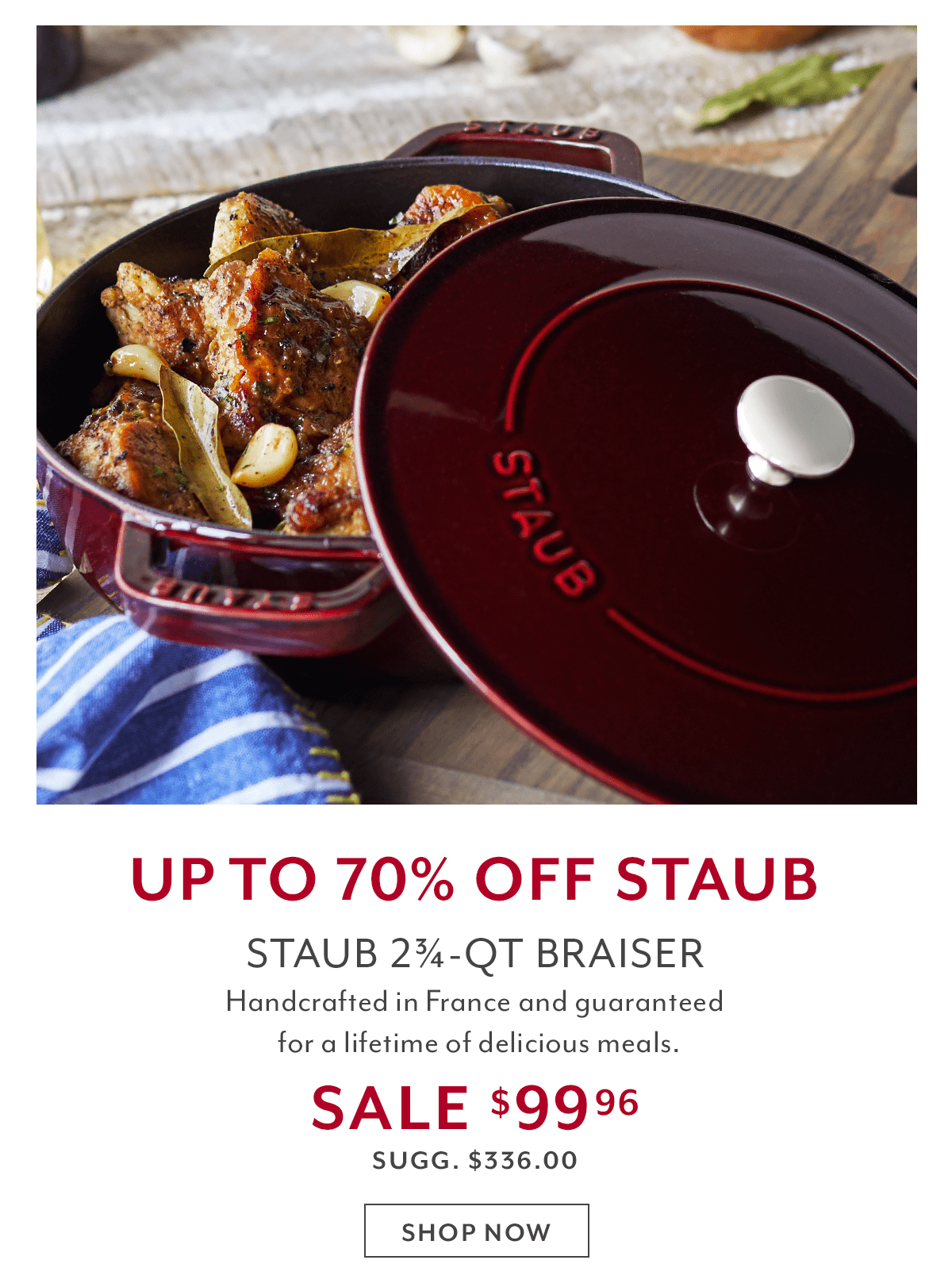 Staub 2¾-QT Braiser