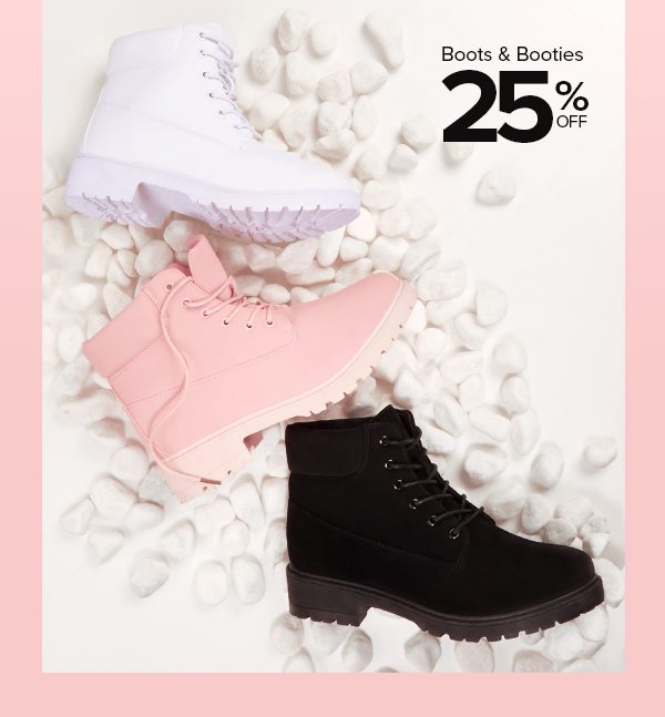 Shop 25% Off Boots & Booties