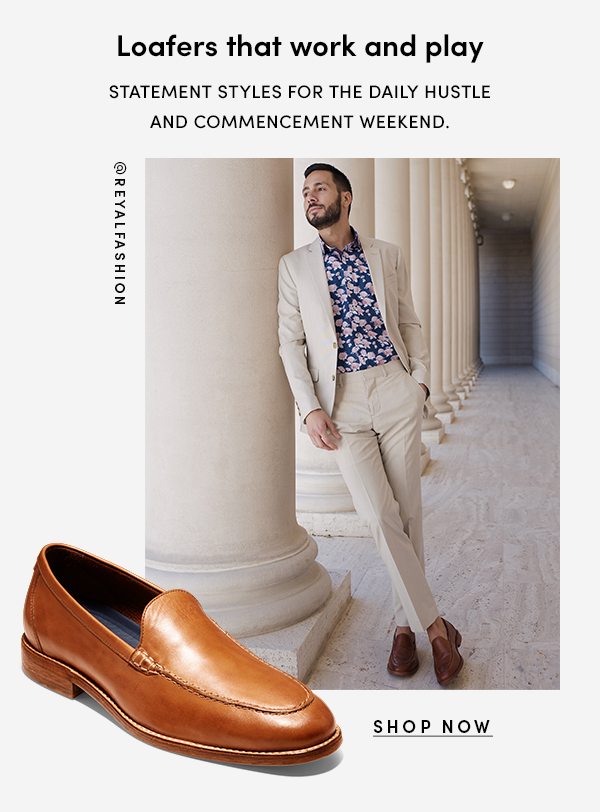 Loafer that work and play | Statement styles for the daily hustle and commencement weekend.