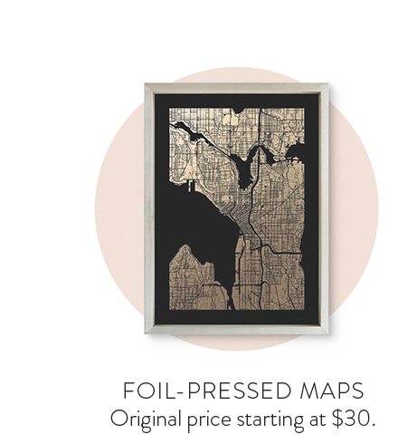 Foil-Pressed Maps