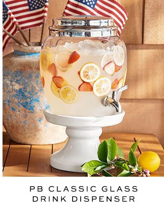 PB Classic Glass Drink Dispenser