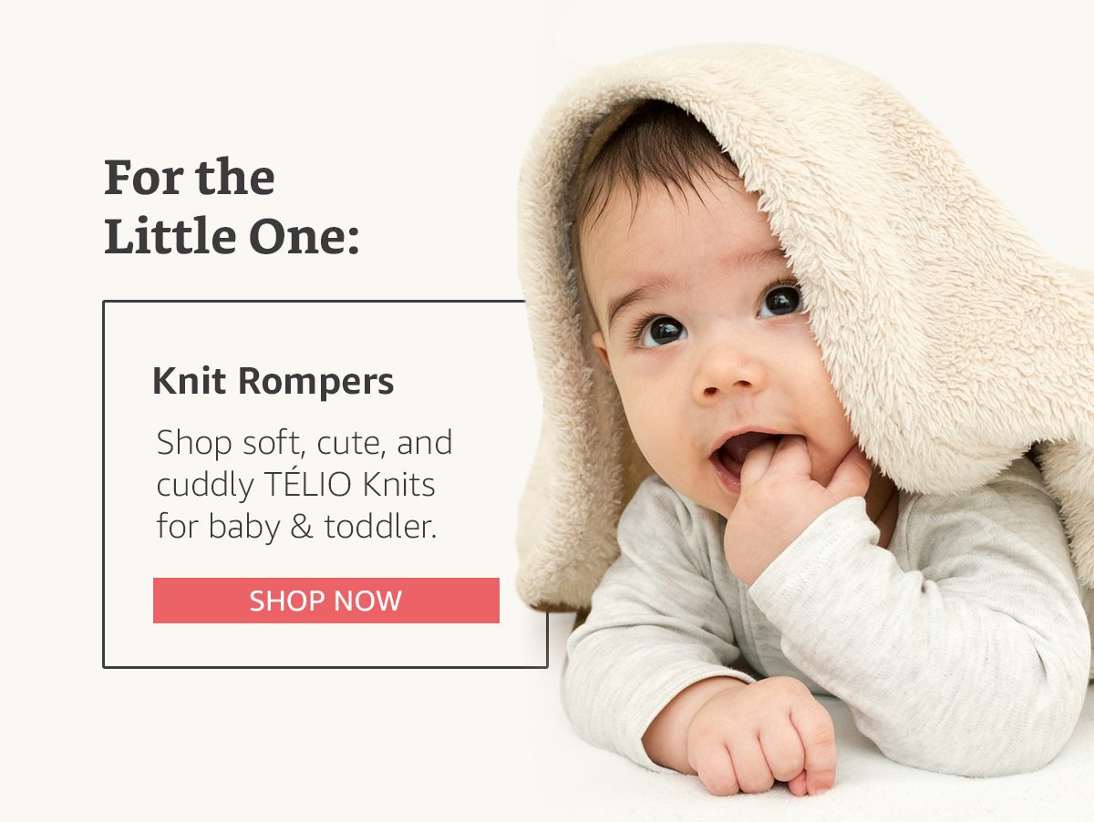 For the little one: knit rompers | SHOP NOW