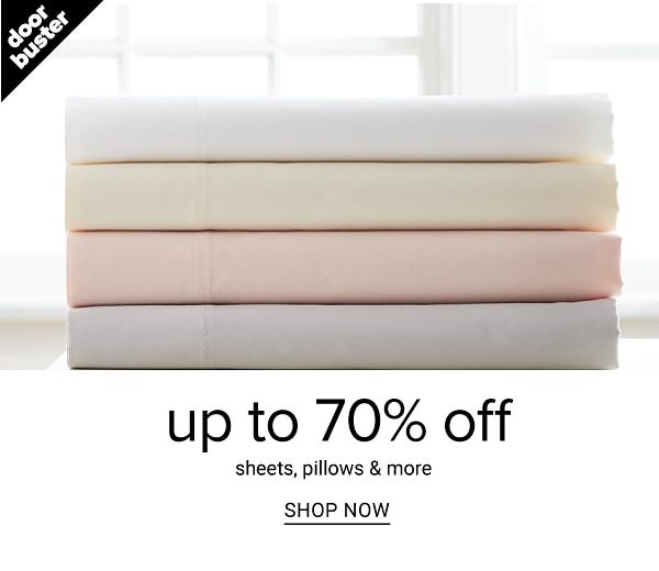 Up to 70% off Sheets, Pillows and more - Shop Npw