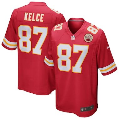  Nike Travis Kelce Red Game Jersey