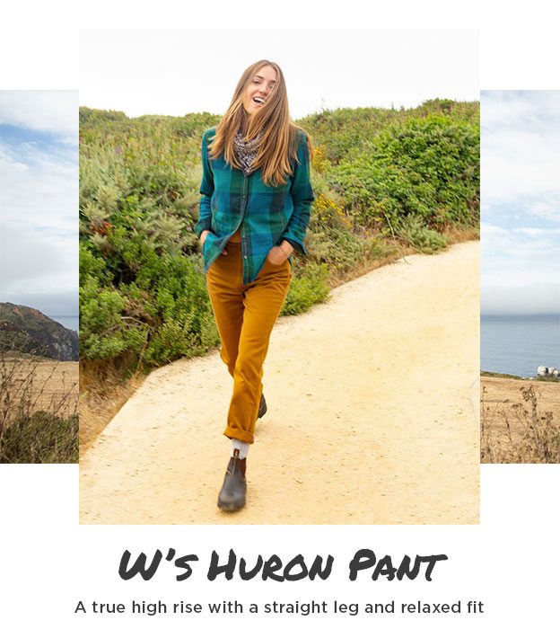 Women's Huron Pant. A true high rise with a straight leg and relaxed fit.