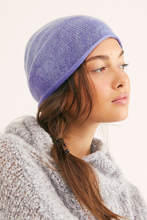 Soft Gaze Washed Cashmere Beanie