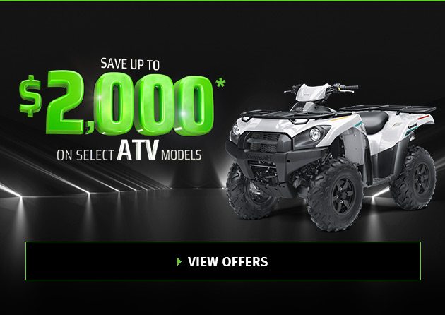 Save Up To $2,000 On Select ATV Models