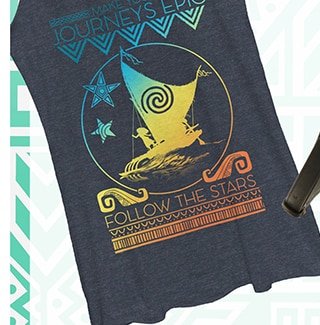 Girls Moana Follow the Stars Tank Top
