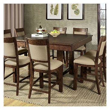 Parker 9-Piece Counter-Height Dining Set