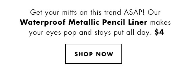 Waterproof Metallic Gel Eyeliner Pencil