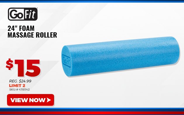 GOFIT 24" FOAM MASSAGE ROLLER