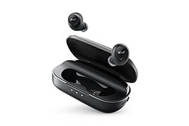 Anker ZOLO Total-Wireless Sweatproof Bluetooth Earbuds w/ Graphene Driver Tech, 24 Hour Battery Life