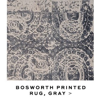 BOSWORTH PRINTED RUG, WINE >