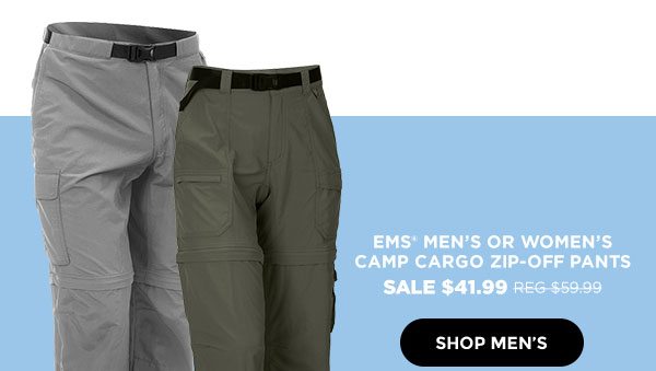 EMS Camp Cargo Zip-Off Pants - Click to Shop Men's