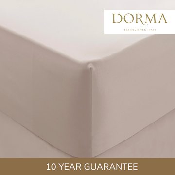 Easycare Plain Dye 100% Cotton 180 Thread Count White Fitted Sheet