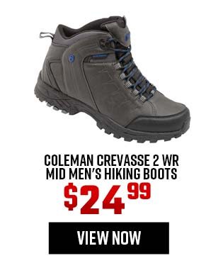 coleman crevasse 2 wr mid men's hiking boots