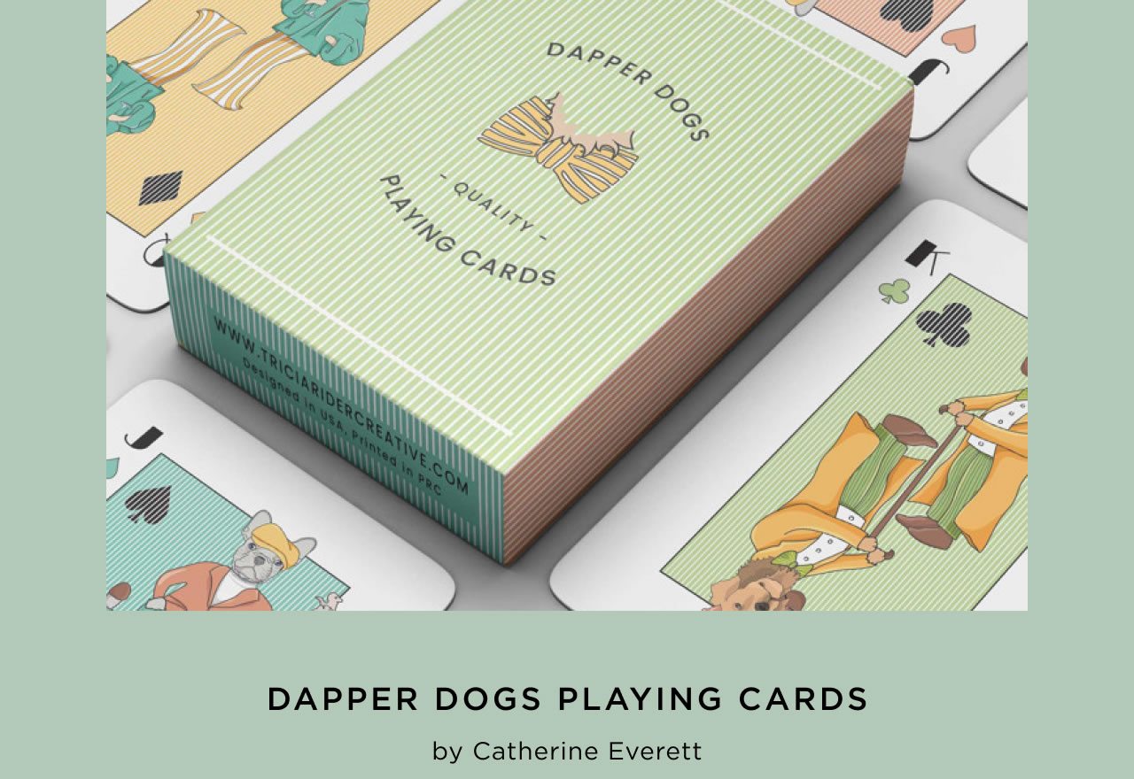 Dapper Dogs Playing Cards