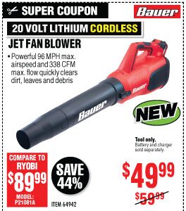 View 20V Cordless Jet Fan Blower - Tool Only