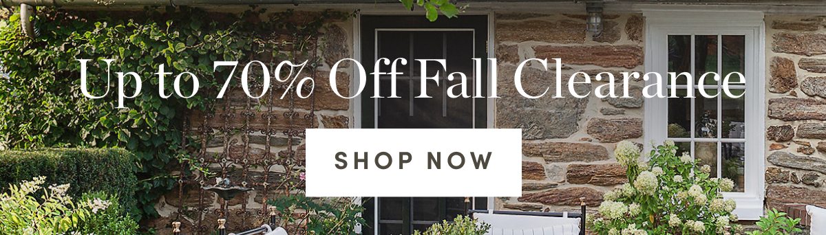 Up to 70 Percent Off Fall Clearance