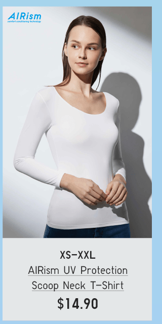 BODY2 PDP4 - WOMEN AIRSIM UV PROTECTION SCOOP NECK T-SHIRT