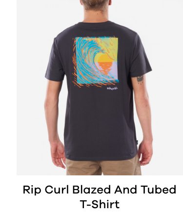 Rip Curl Blazed And Tubed Short Sleeve T-Shirt