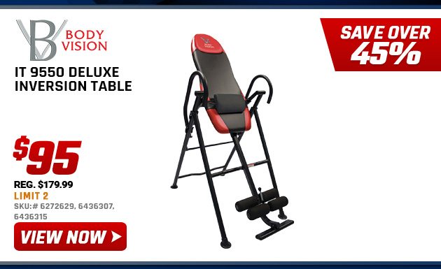 95 Body Vision It 9550 Deluxe Inversion Table Other 1 Day