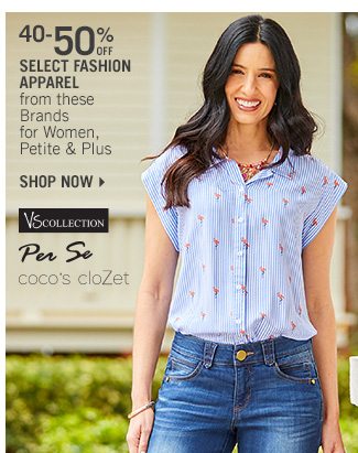 Shop 40-50% Off Select Fashion Apparel