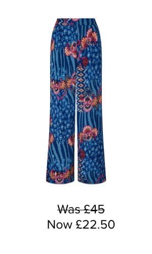 MERCY PRINTED WIDE-LEG TROUSERS