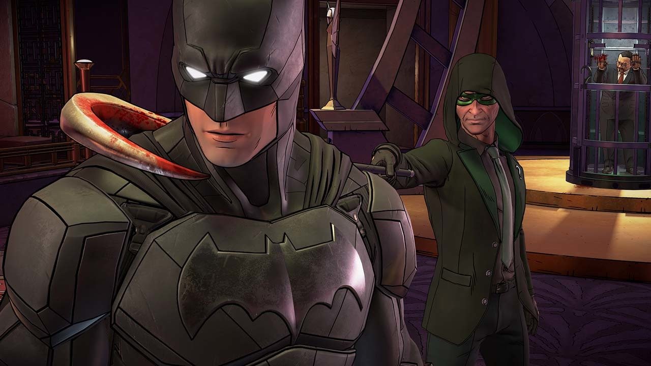 Batman With Villain Attacking From Behind
