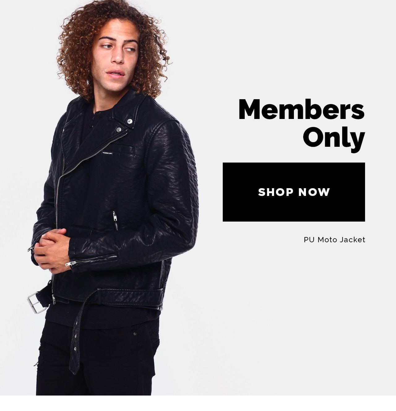 Members Only for Men at DrJays.com - Featuring PU Moto Jacket