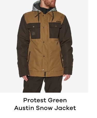 Protest Green Austin Snow Jacket
