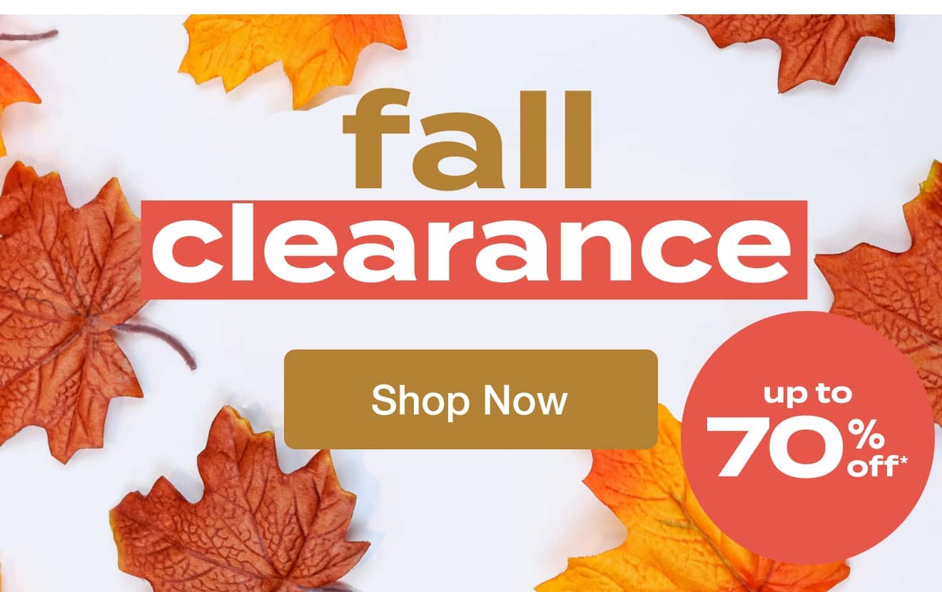 Fall Clearance Event