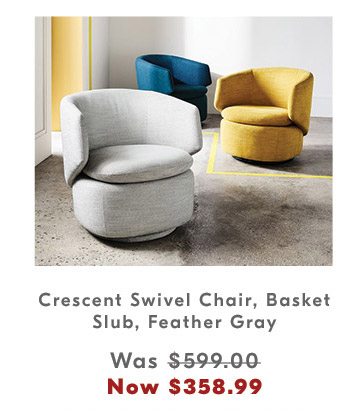 Crescent Swivel Chair