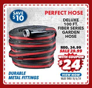 Perfect Hose Deluxe 100' Fiber Series Garden Hose