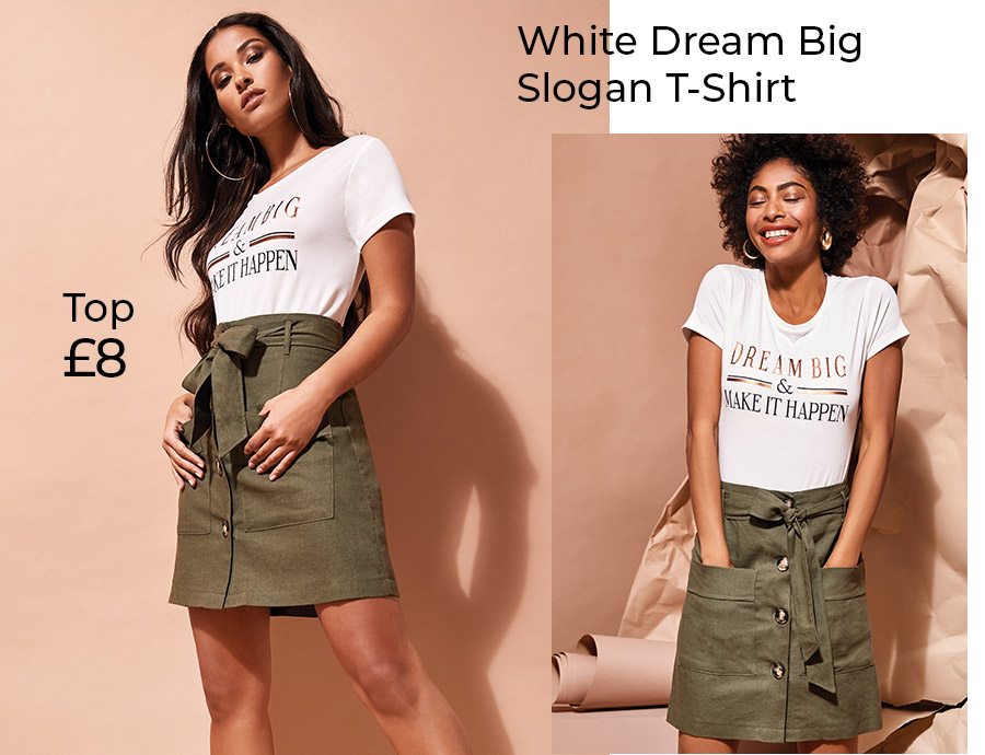 White Dream Big T-Shirt