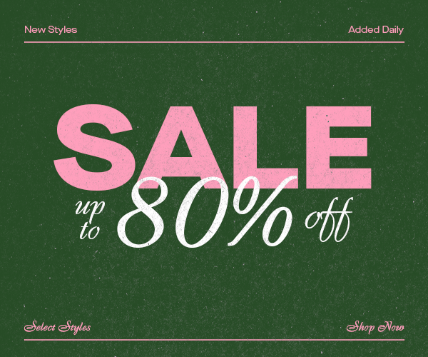 SALE UP TO 80% OFF