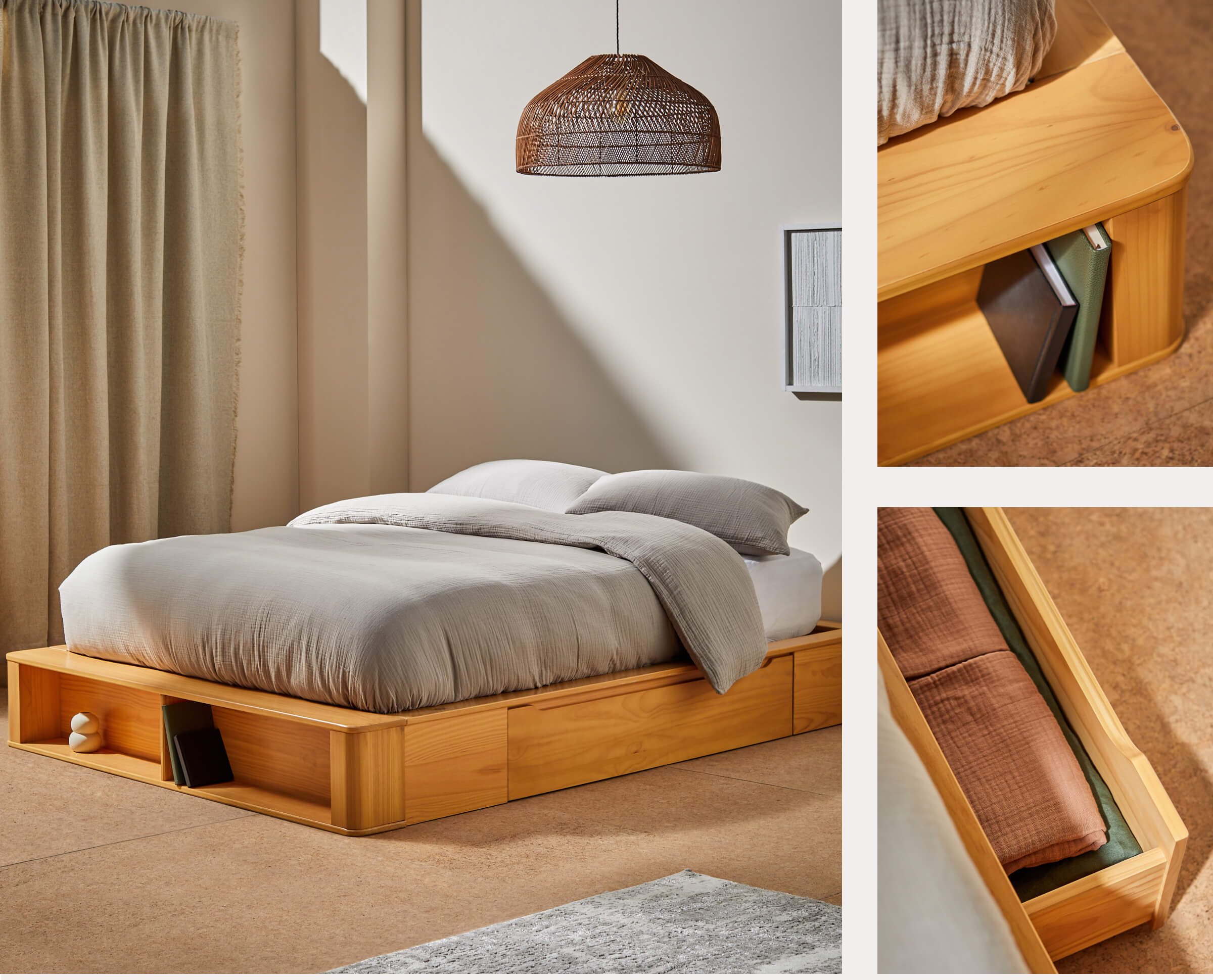 Shop Kano Platform Storage Bed