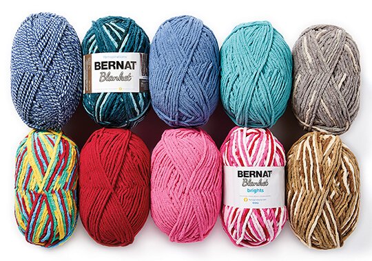 Bernat Blanket Yarn.