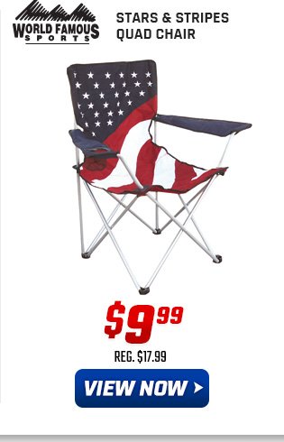 World Famous Sports Stars & Stripes Quad Chair