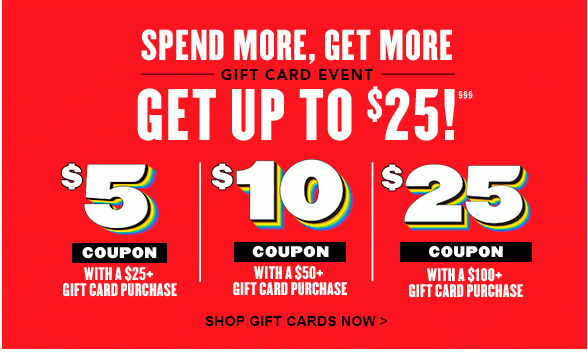 Spend More, Get More Gift Card 