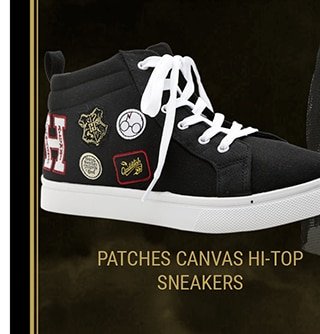Patches Canvas Hi-Top Sneakers
