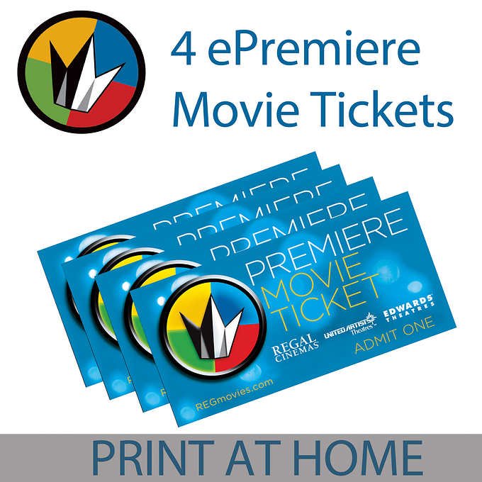 Regal Entertainment Group ePremiere 4-Pack Movie eTickets