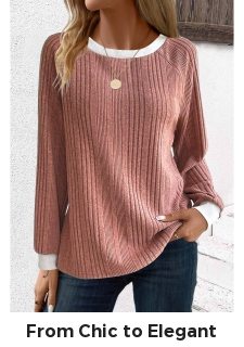 Dusty Pink Patchwork Long Sleeve Round Neck Sweatshirt