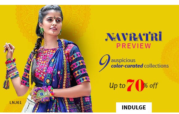 EOSS: Navratri Preview: Orange, White, Red, Blue and more color-curated collections. Shop!
