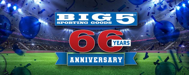 Big 5 Sporting Goods 66th Anniversary