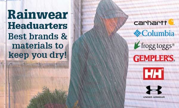 Rainwear Headuarters Best brands & materials to keep you dry!