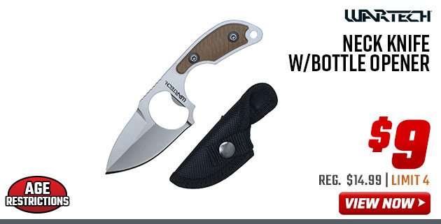 Wartech Bar Blade Knife with Bottle Opener